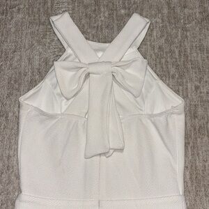 XS 0/2 (Girls Xl)off white halter dress bow back Just me brand Easter Graduation